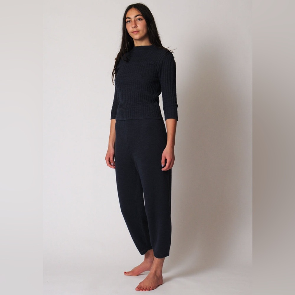 Michaela Greg Taper Sweats in Navy